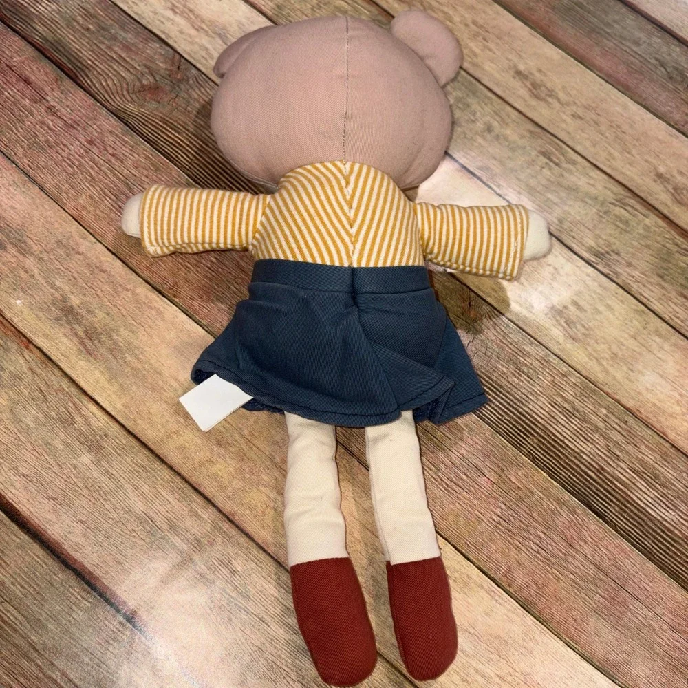 Plush Rag Doll Soft Toy Fabric Kids 14in Blue Yellow Linzy Toys